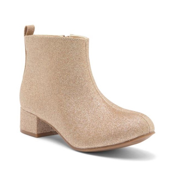 Gold Sparkle Ankle Boots - Picture 1 of 10